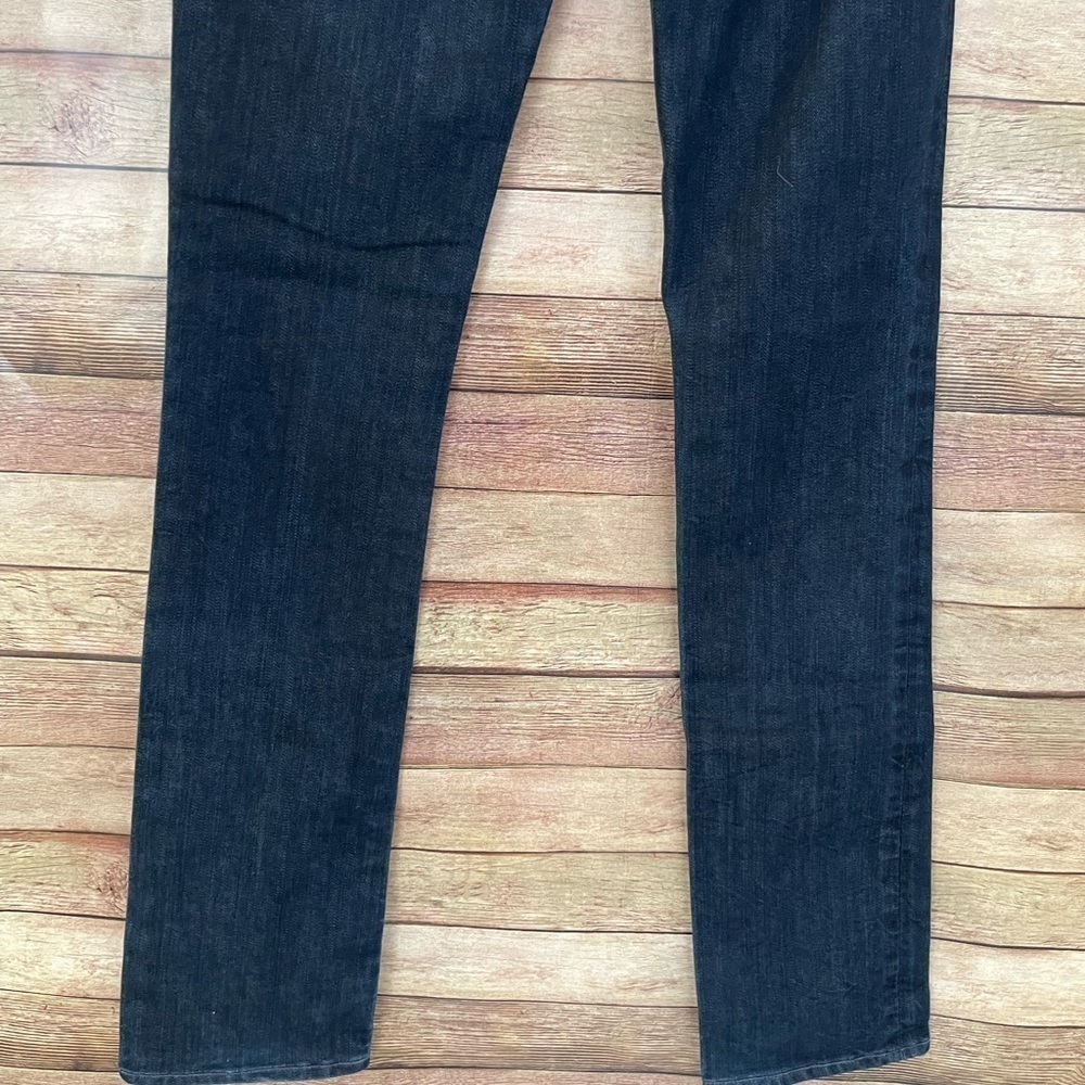 Ella Moss High Waist Straight Ankle Jeans Women's Dark Wash Size: 14/32 - Picture 3 of 10